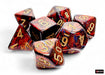 Scarab Mega-hedral Blue Blood/gold 7-Die Set - Saltire Games