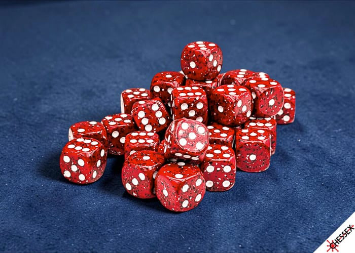 Speckled Lava Stone 12mm d6 Dice Block (36 dice) - Saltire Games