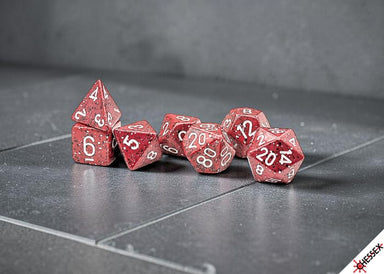 Speckled Lava Stone Polyhedral 7-Dice Set - Saltire Games