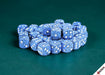 Speckled Ocean Stone 12mm d6 Dice Block (36 dice) - Saltire Games