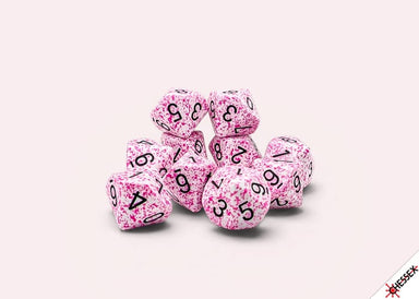 Speckled Pink Set of Ten d10s - Saltire Games