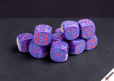 Speckled Purple Passion 16mm d6 Dice Block (12 dice) - Saltire Games