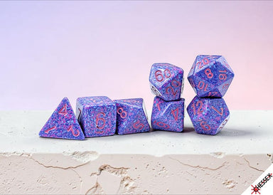 Speckled Purple Passion Polyhedral 7-Dice Set - Saltire Games