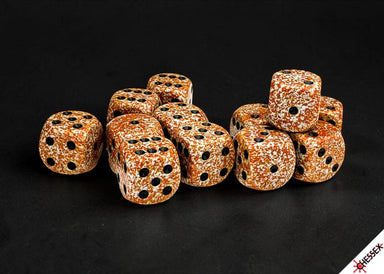 Speckled Rust 16mm d6 Dice Block (12 dice) - Saltire Games