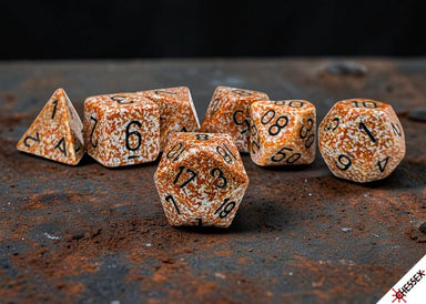 Speckled Rust Polyhedral 7-Dice Set - Saltire Games