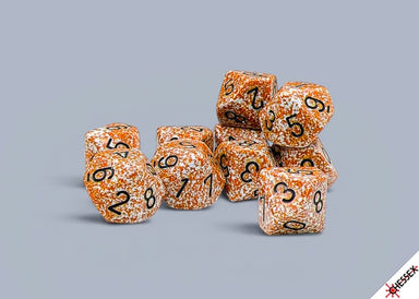 Speckled Rust Set of Ten d10s - Saltire Games