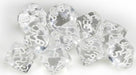 Translucent Clear White d10 set - Saltire Games
