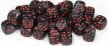 Velvet® 12mm D6 Black/red Dice Block™ (36 dice) - Saltire Games