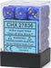 Vortex® 12mm D6 Blue/gold Dice Block™ (36 dice) - Saltire Games