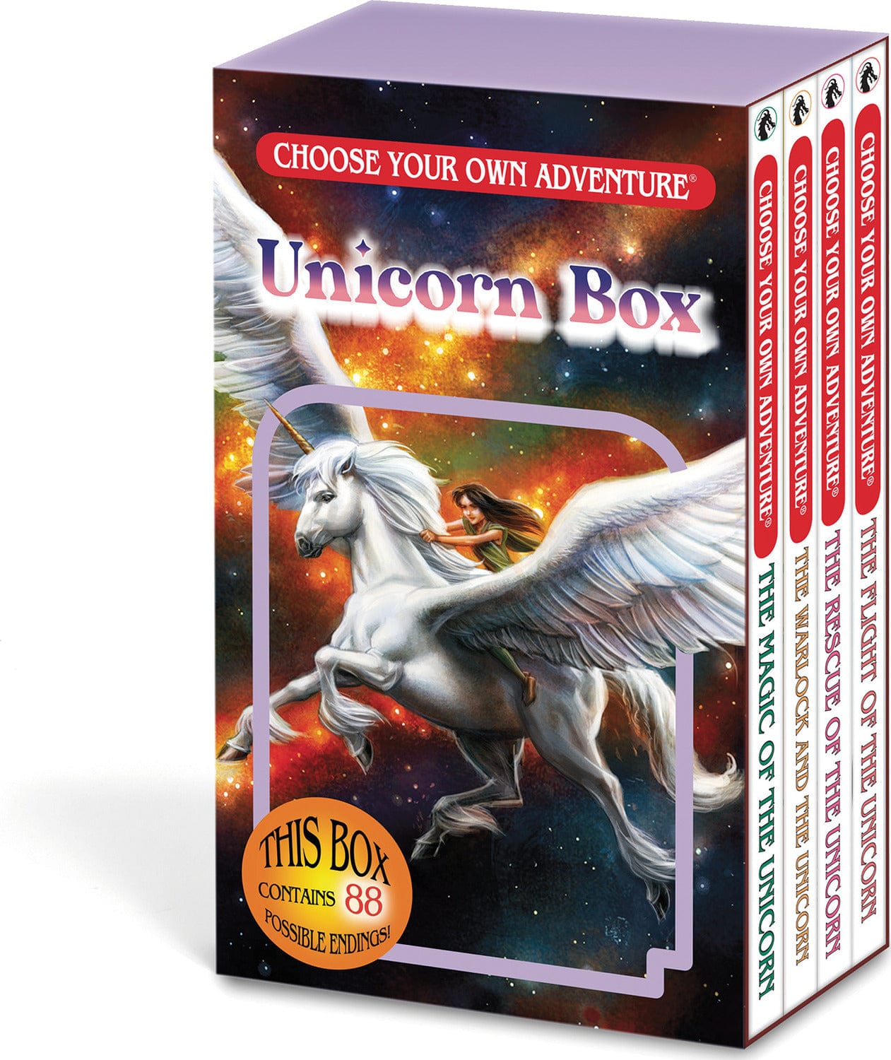 Choose Your Own Adventure 4-Book Boxed Set Unicorn Box (The Magic of the Unicorn, The Warlock and the Unicorn, The Rescue of the Unicorn, The Flight of the Unicorn) - Saltire Games