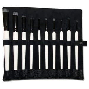 Paint - Supplies - Brushes Chronicle Leather Brush Roll