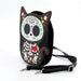 Floral Sugar Skull Cat Shoulder Crossbody Bag - Saltire Games