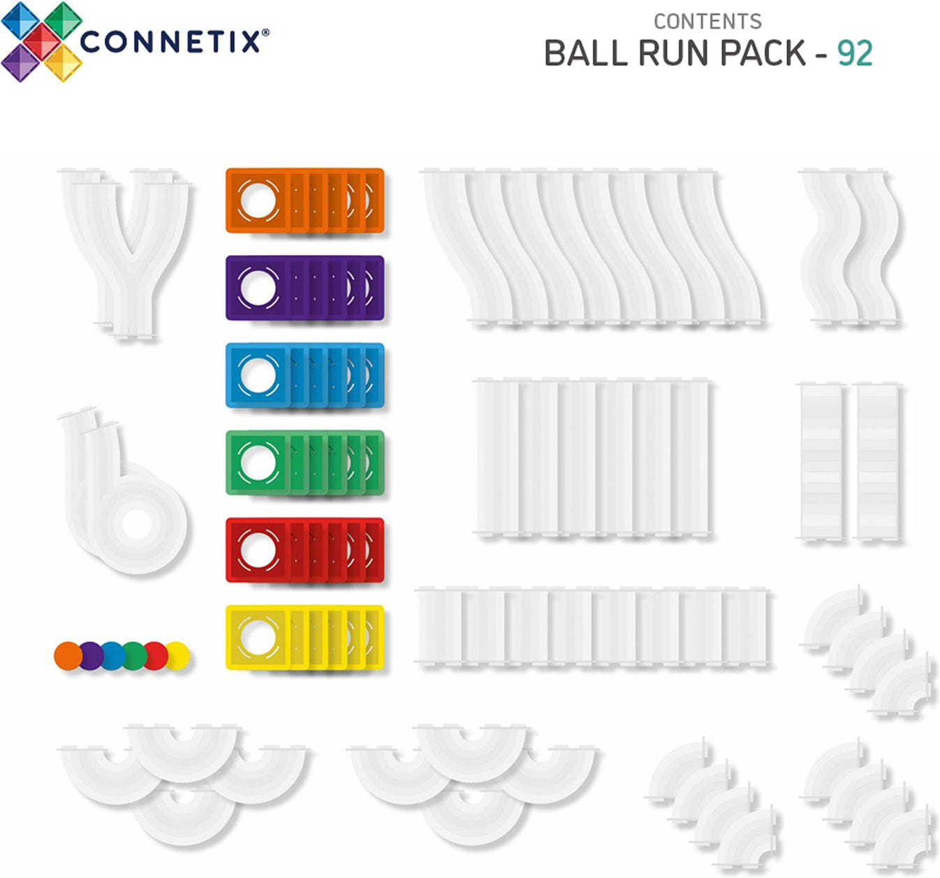 Connetix - Rainbow Ball Run - Saltire Games