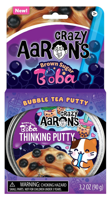 Crazy Aaron's Brown Sugan Boba Thinking Putty Tin - Saltire Games