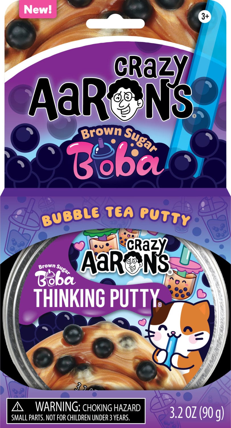 Crazy Aaron's Brown Sugan Boba Thinking Putty Tin - Saltire Games