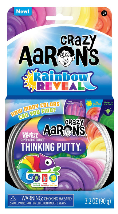 Crazy Aaron's Rainbow Reveal Thinking Putty Tin - Saltire Games