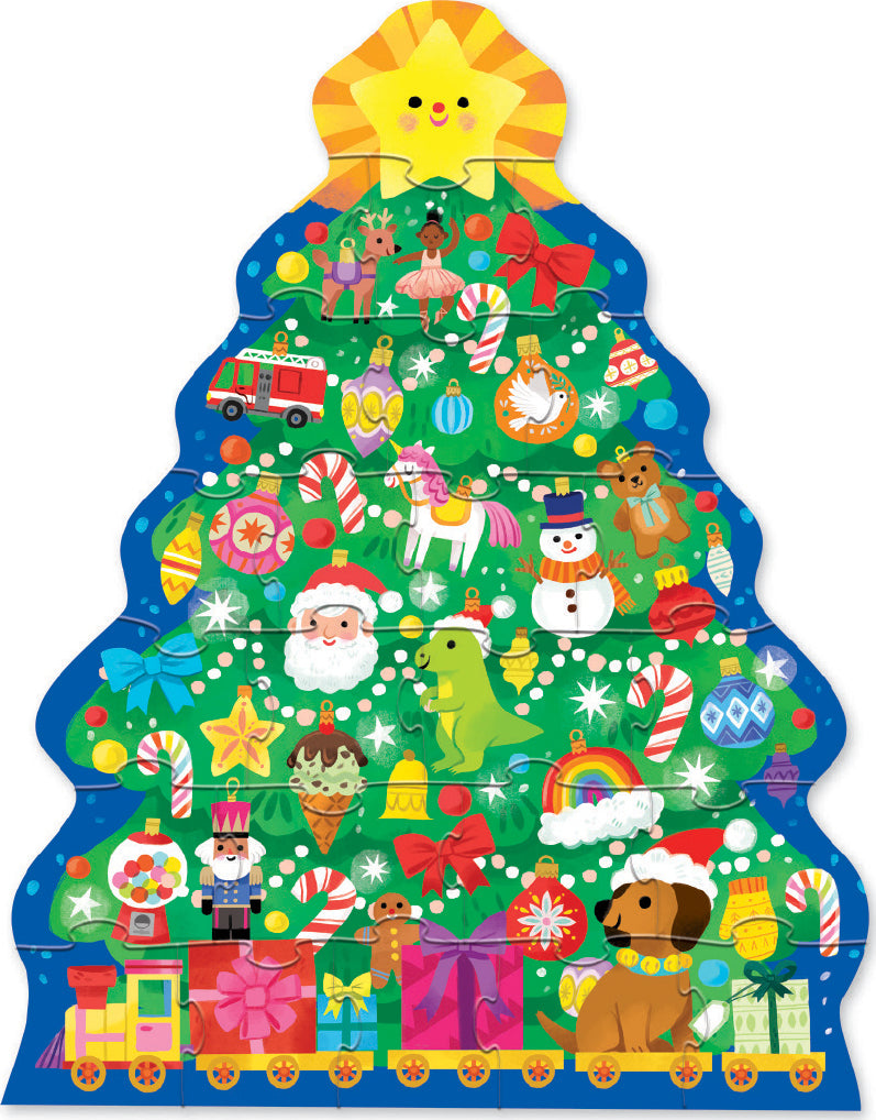 24 Pc Puzzle - Christmas Tree - Saltire Games