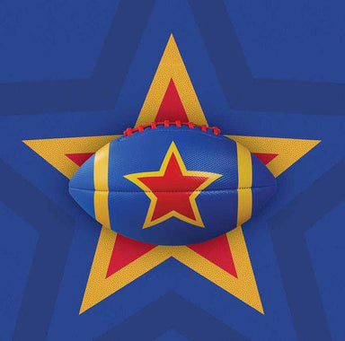 Red Star 9" Soft Football - Saltire Games