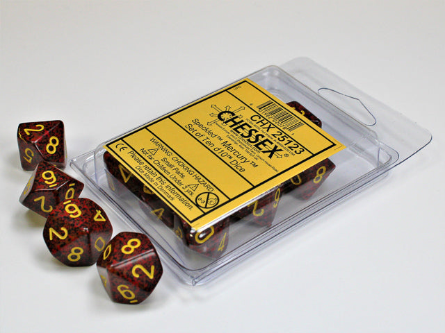 Speckled Mercury d10 Set - Saltire Games