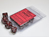 Speckled Silver Volcano d10 set - Saltire Games