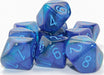 Blue Blue Light Blue D10 - Saltire Games