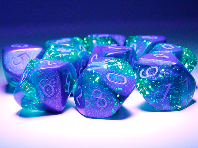 Blue Blue Light Blue D10 - Saltire Games