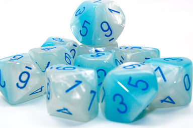 Pearl Turquoise D10 - Saltire Games