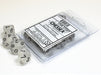 Frosted Clear Black d10 set - Saltire Games