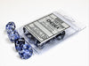 Nebula Black White d10 Set - Saltire Games