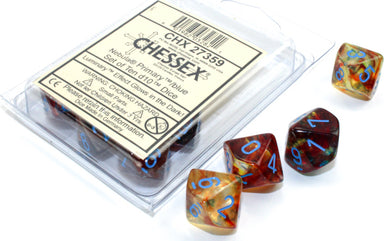 Primary/Blue Luminary D10 Set - Saltire Games