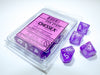 Borealis Purple White d10 Set - Saltire Games