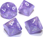 Borealis Purple White d10 Set - Saltire Games