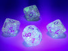 Borealis Pink Silver d10 Set - Saltire Games