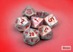 Pop Art Red 7 Dice Set - Saltire Games