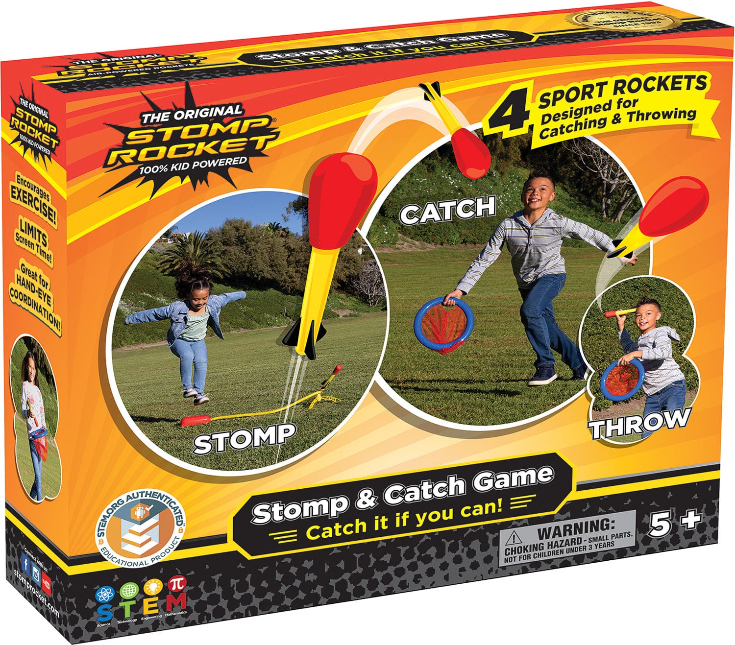 Toys - Active Play - Outdoor D&L Company LLC Stomp Rocket Stomp & Catch Game