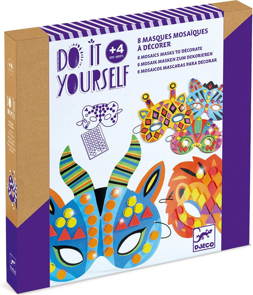 Do It Yourself Jungle Animals Mosaic Masks - Saltire Games