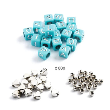 Oh! Les Perles: Alphabet Beads - Silver - Saltire Games