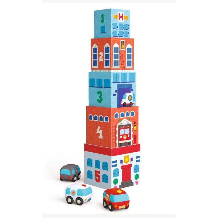 Topani Car Blocks and Tower - Saltire Games