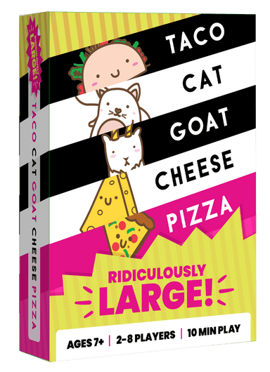 Large Taco Cat Goat Cheese Pizza Card Game - Saltire Games
