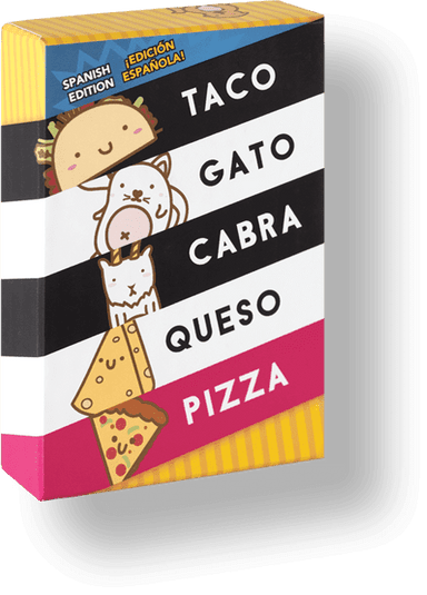 Taco Cat Goat Cheese Pizza Card Game Spanish - Saltire Games
