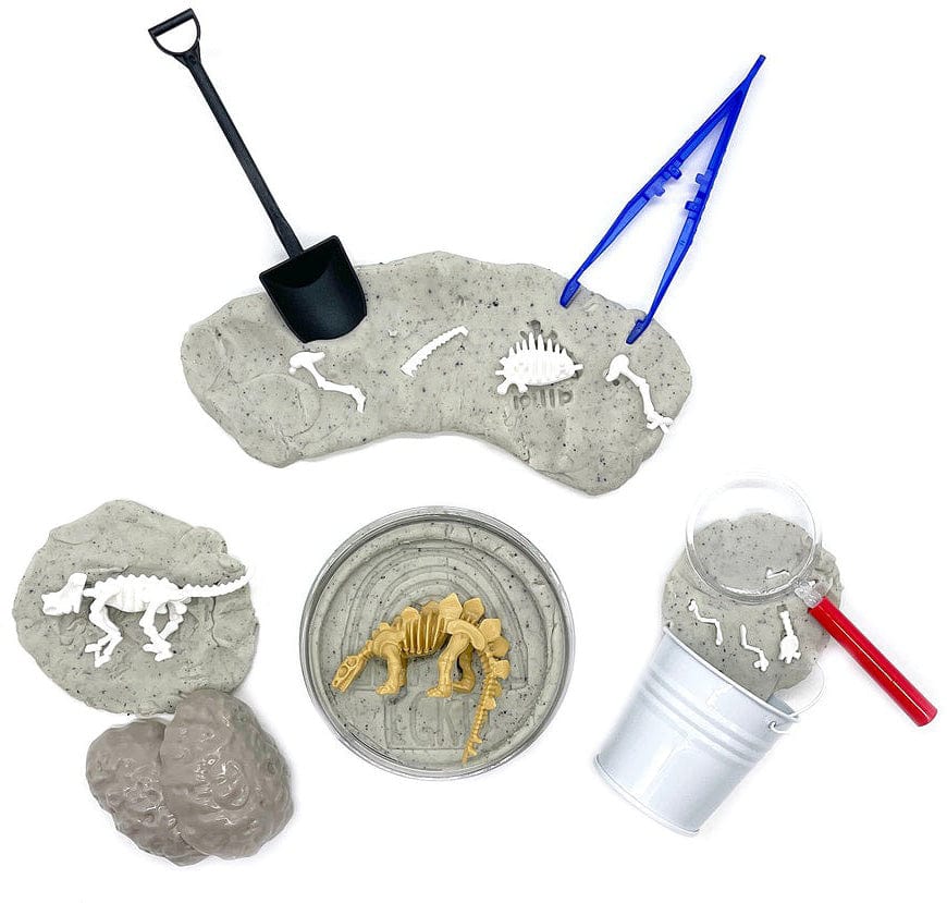 Dinosaur Fossil Dig Sensory Dough Play Kit - Saltire Games