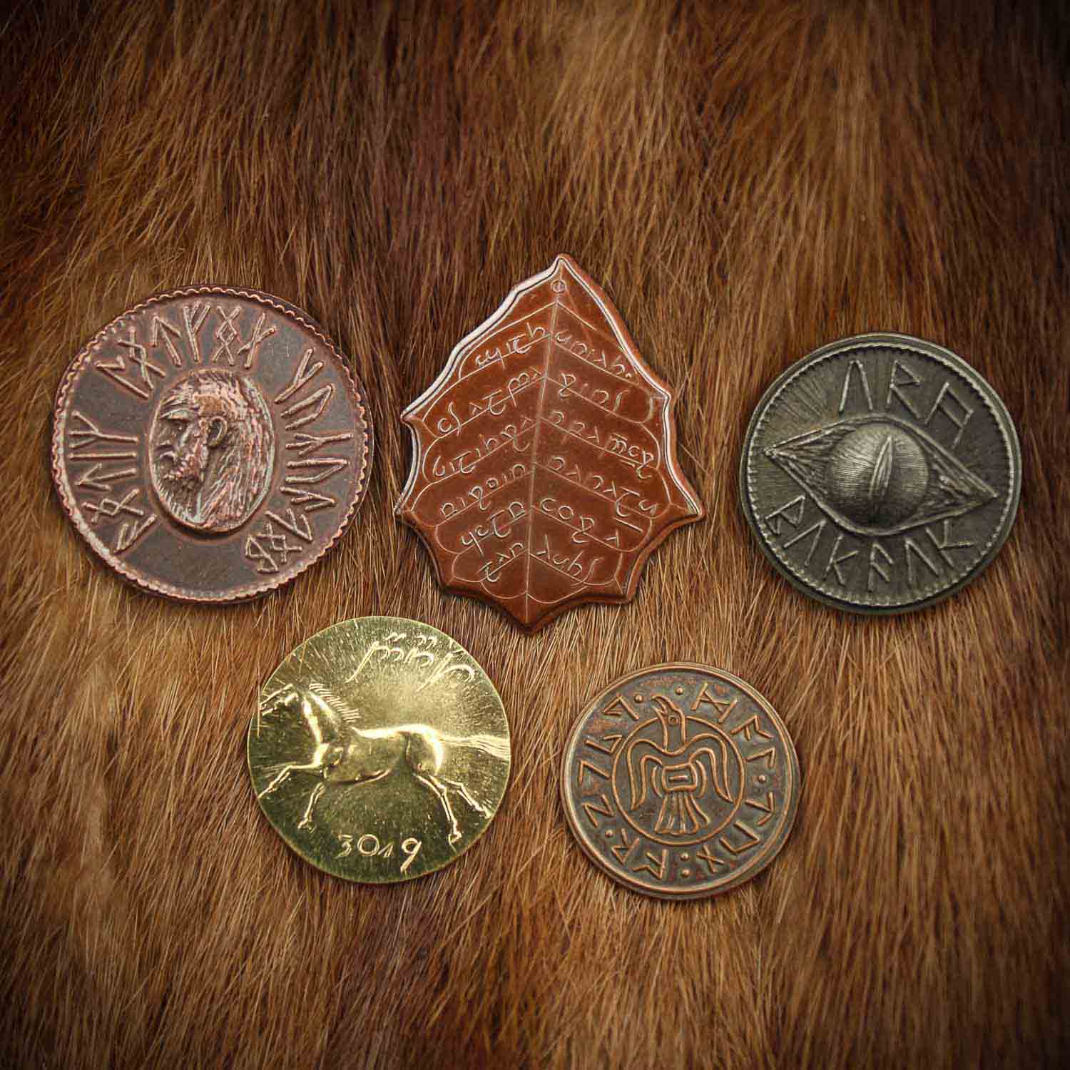 The Lord of the Rings™ Set #1 - Middle-earth Set of Five Coins - Saltire Games