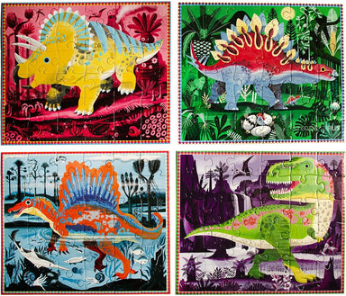 Dinosaurs Skeletal Systems - Four 36 Piece Puzzles - Saltire Games