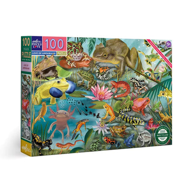 Love of Amphibians 100 Piece Puzzle - Saltire Games