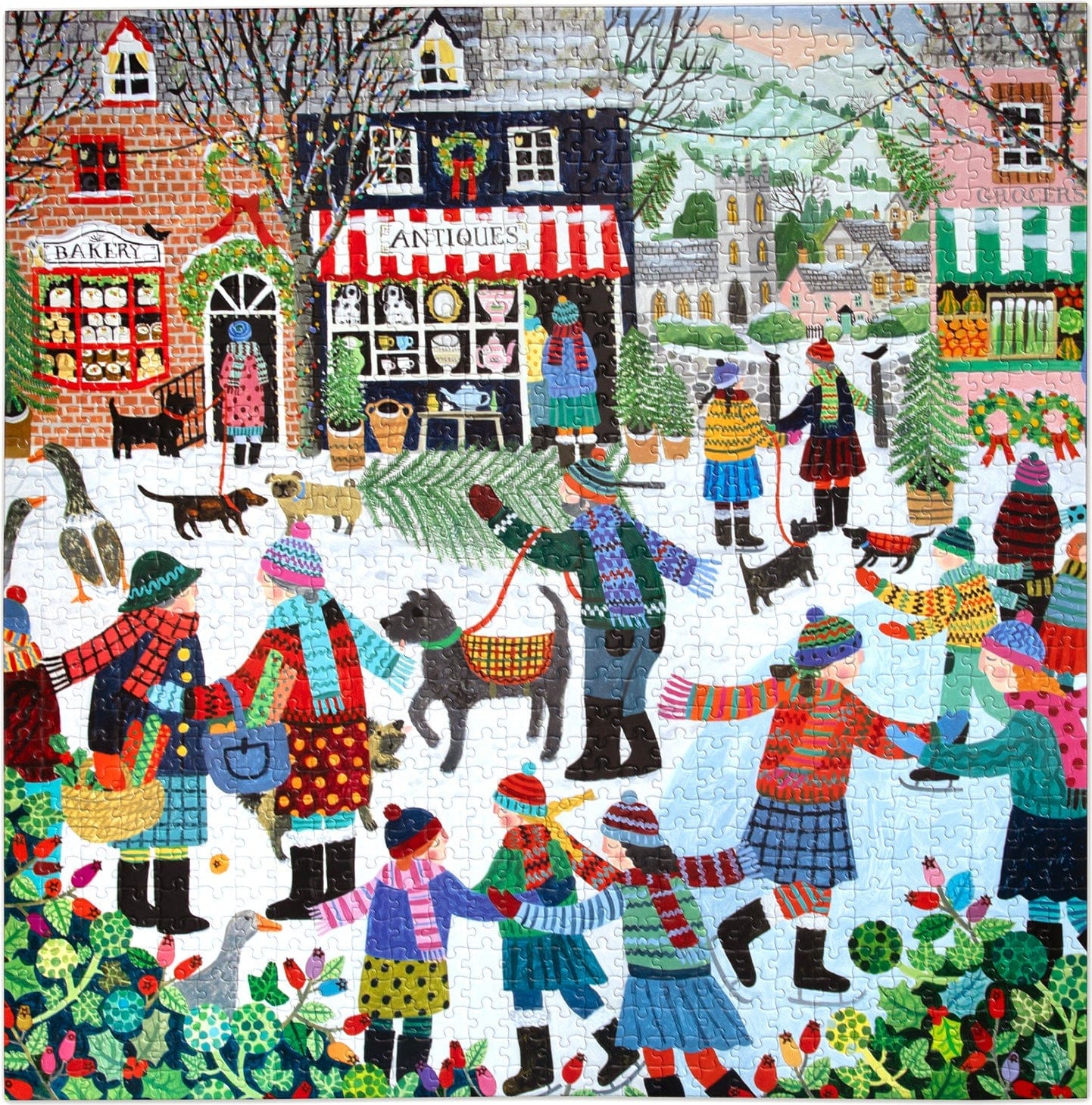 Christmas in the Square - 1000pc Jigsaw Puzzle - Saltire Games
