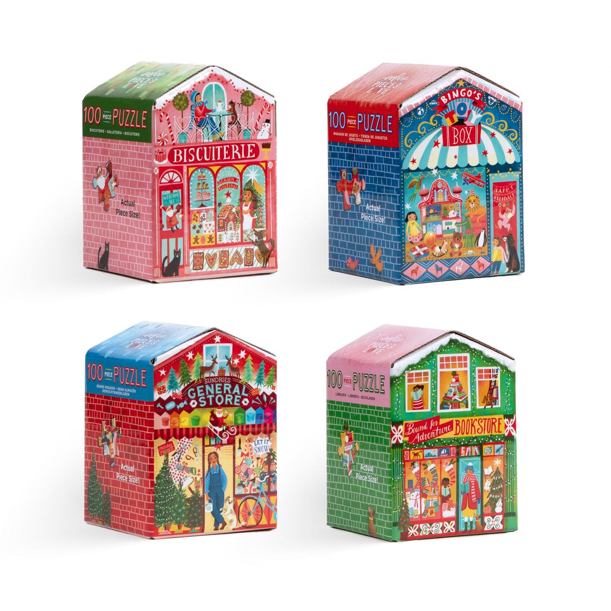 Christmas Market 100pc Puzz Asrt - Saltire Games