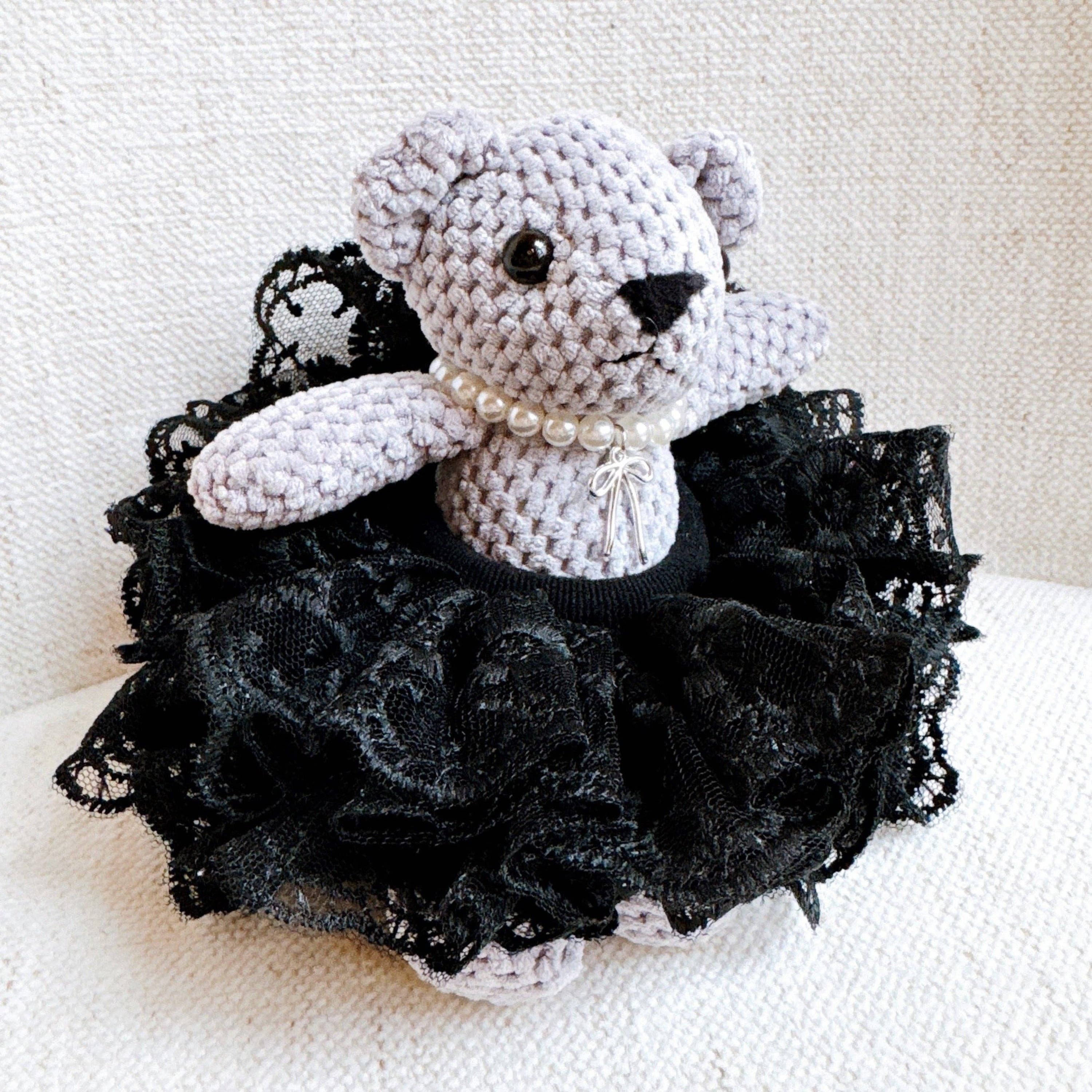 Tutu Scrunch Ballerina Bear Bag Charm - Saltire Games