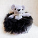 Tutu Scrunch Ballerina Bear Bag Charm - Saltire Games