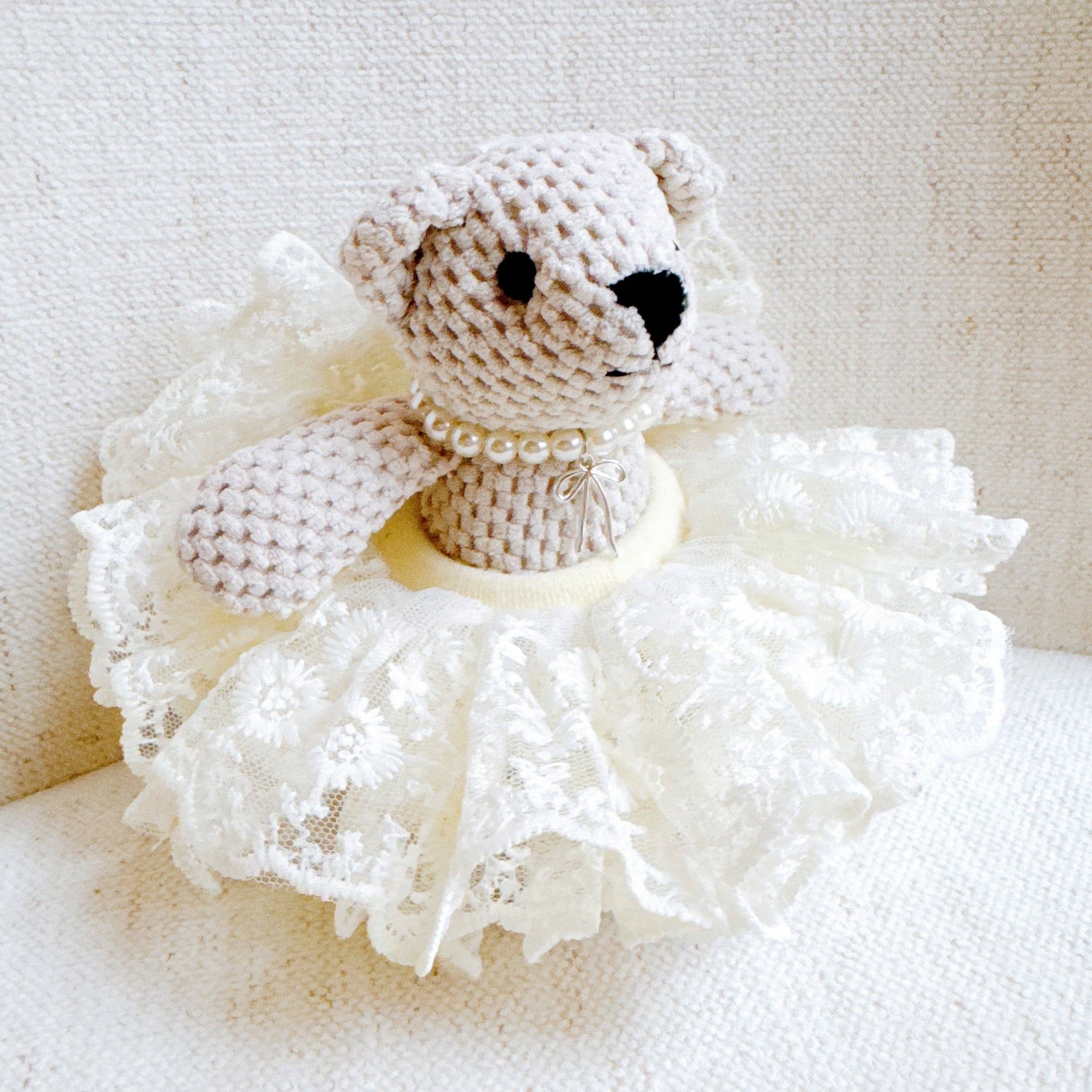 Tutu Scrunch Ballerina Bear Bag Charm - Saltire Games