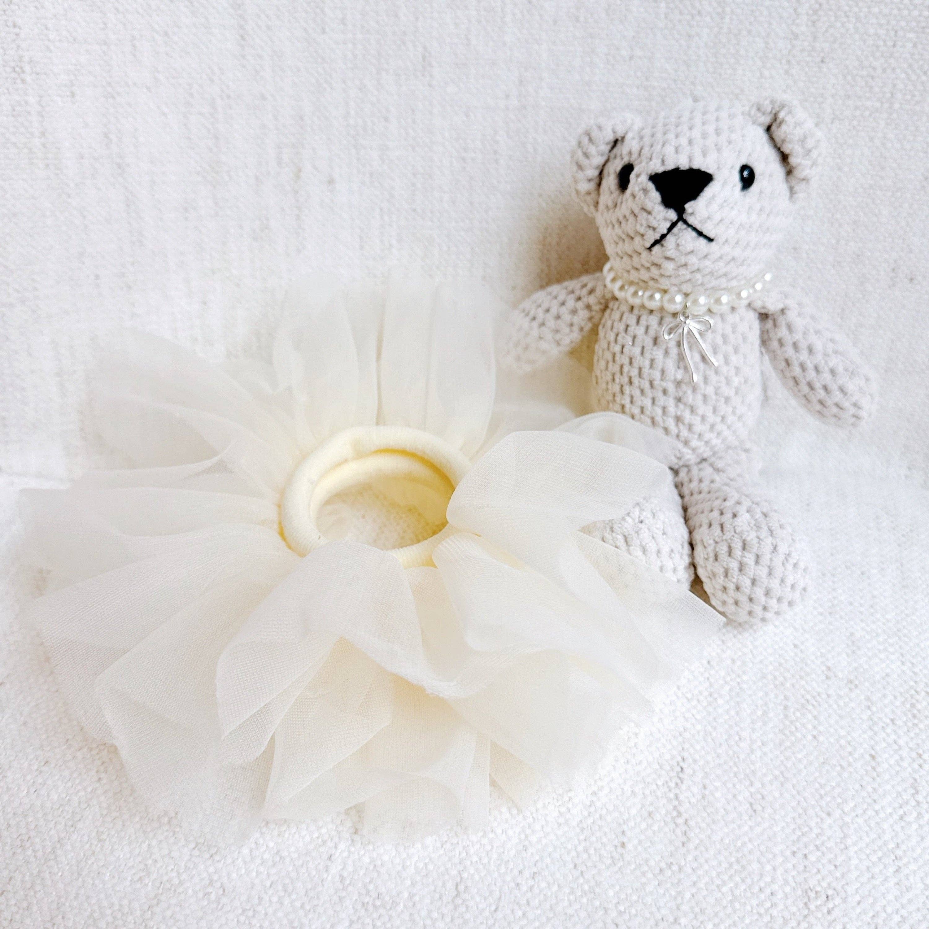 Tutu Scrunch Ballerina Bear Bag Charm - Saltire Games